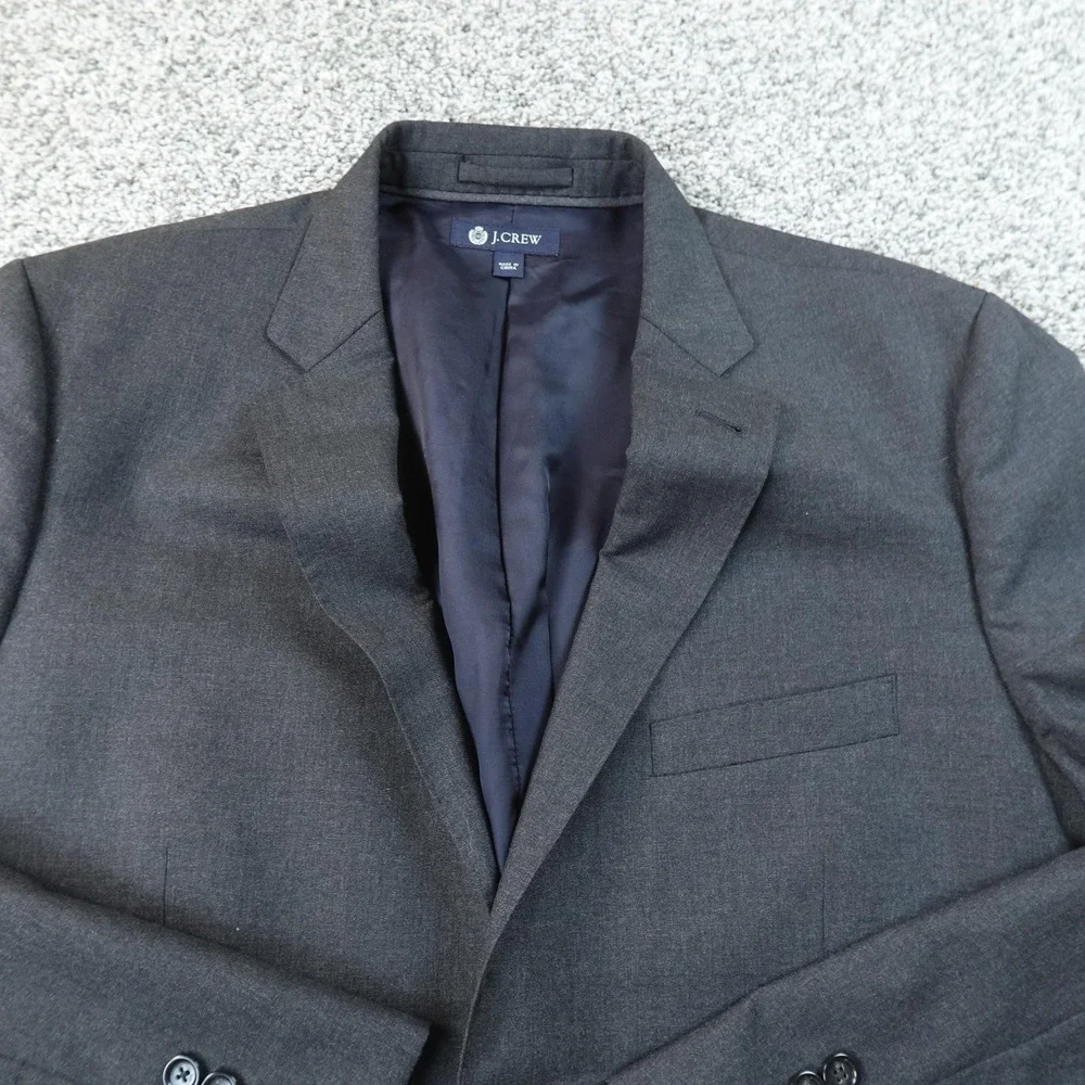 J Crew Blazer Mens 42R Gray Italian Wool Aldridge Sport Coat Jacket Loro Piana